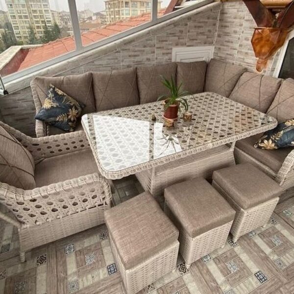 Safir Garden Rattan Mobilya Takımı 24